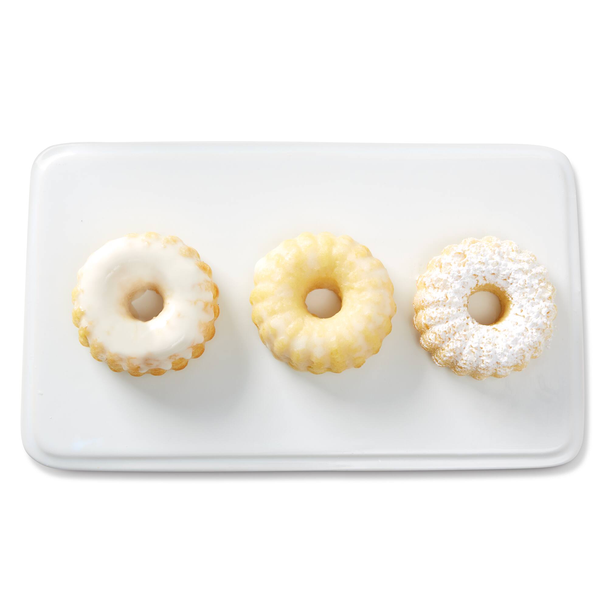 6-Cavity Metal Reinforced Silicone Mini Fluted Cake Pan by Makery®